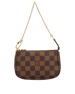 Mini Pochette Accessoires, Canvas, Damier Ebene, SF0220, DB/B, 2*